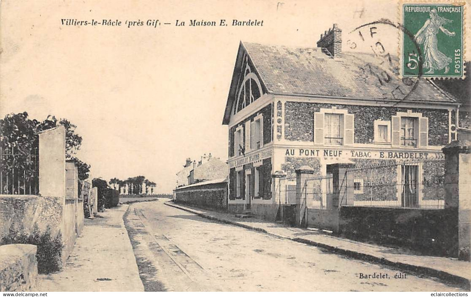 Villiers Le Bacle     91          La Maison Bardelet Edition De Cartes Postales . Au Pont Neuf            (voir Scan) - Autres & Non Classés