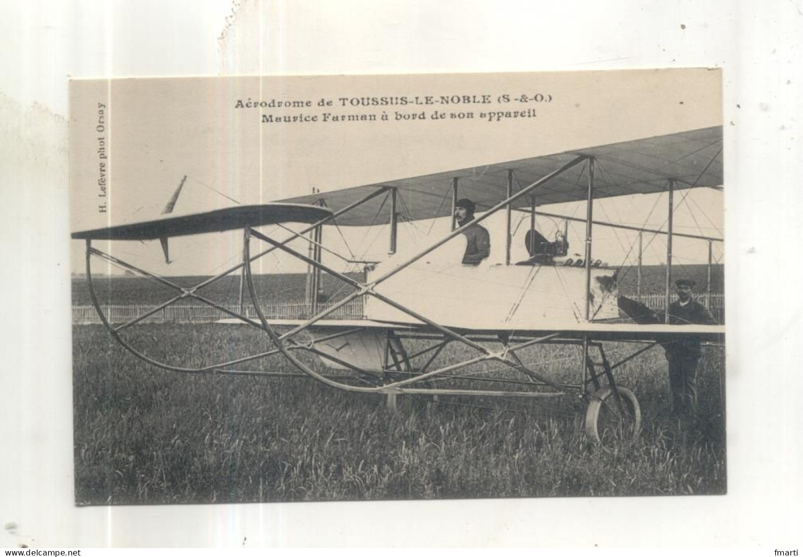 Aérodrome De Toussus Le Noble, Maurice Farman à Bord De Son Appareil - Toussus Le Noble