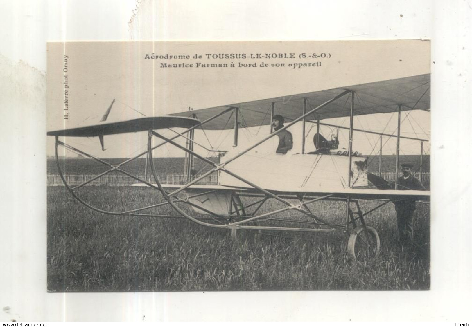 Aérodrome De Toussus Le Noble, Maurice Farman à Bord De Son Appareil - Toussus Le Noble