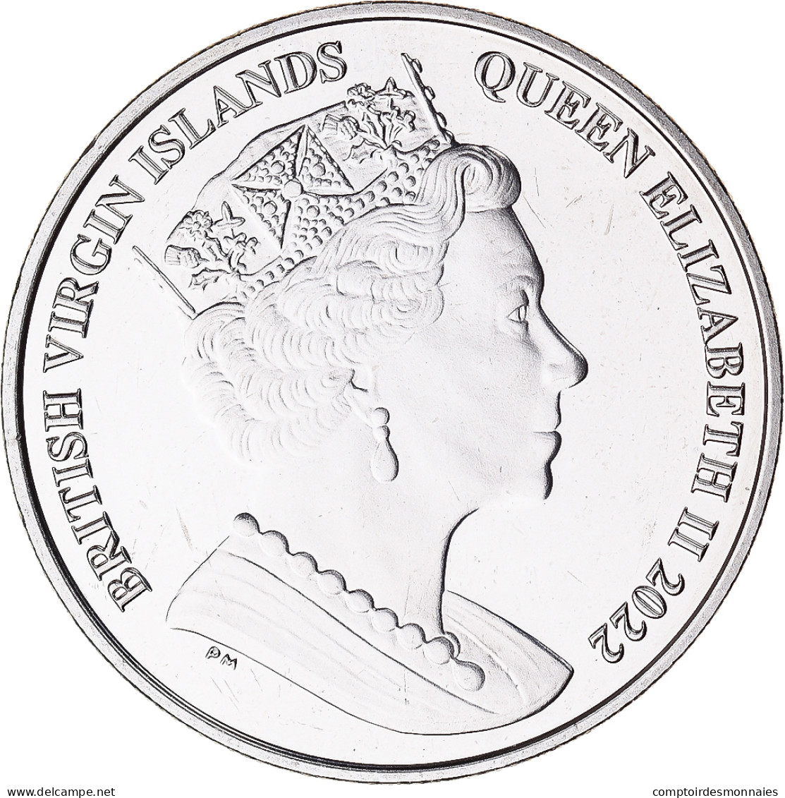 Monnaie, Îles Vierges Britanniques, Dollar, 2022, Three Graces, SPL - Islas Vírgenes Británicas