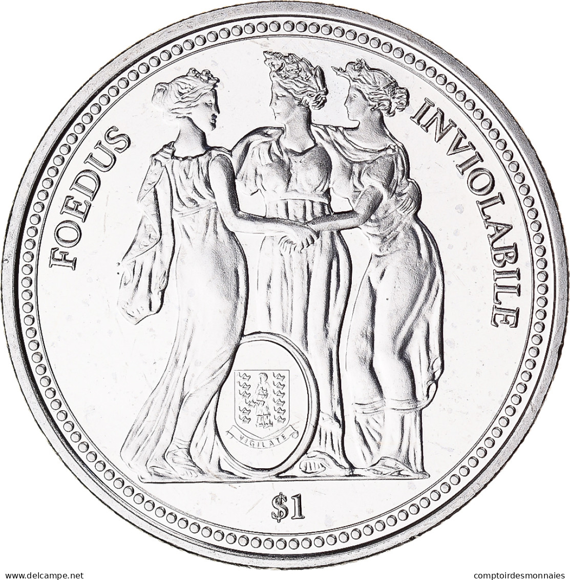 Monnaie, Îles Vierges Britanniques, Dollar, 2022, Three Graces, SPL - Jungferninseln, Britische