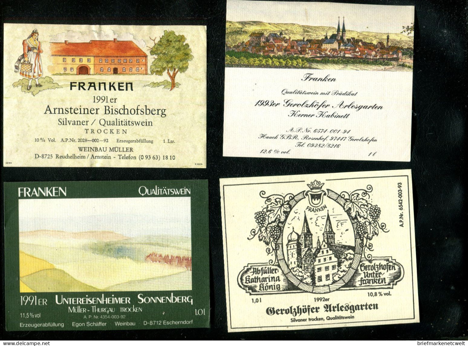 "WEIN-ETIKETTEN" Int. Posten Mit 78 Wein-Etiketten (17235/70) - Lots & Sammlungen