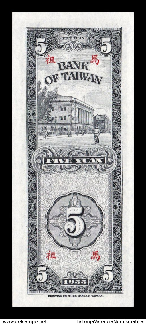 Taiwán Matsu 5 Yuan 1955 Pick R121 Sc Unc - Taiwan