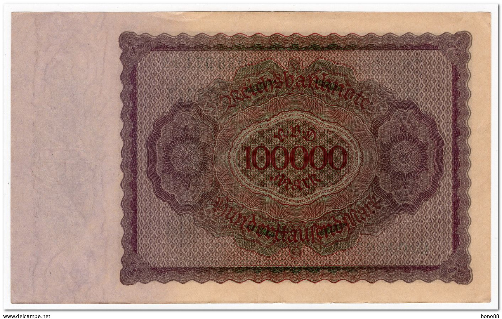 GERMANY,100,000 MARK,1923,P.83a,AU - 100000 Mark