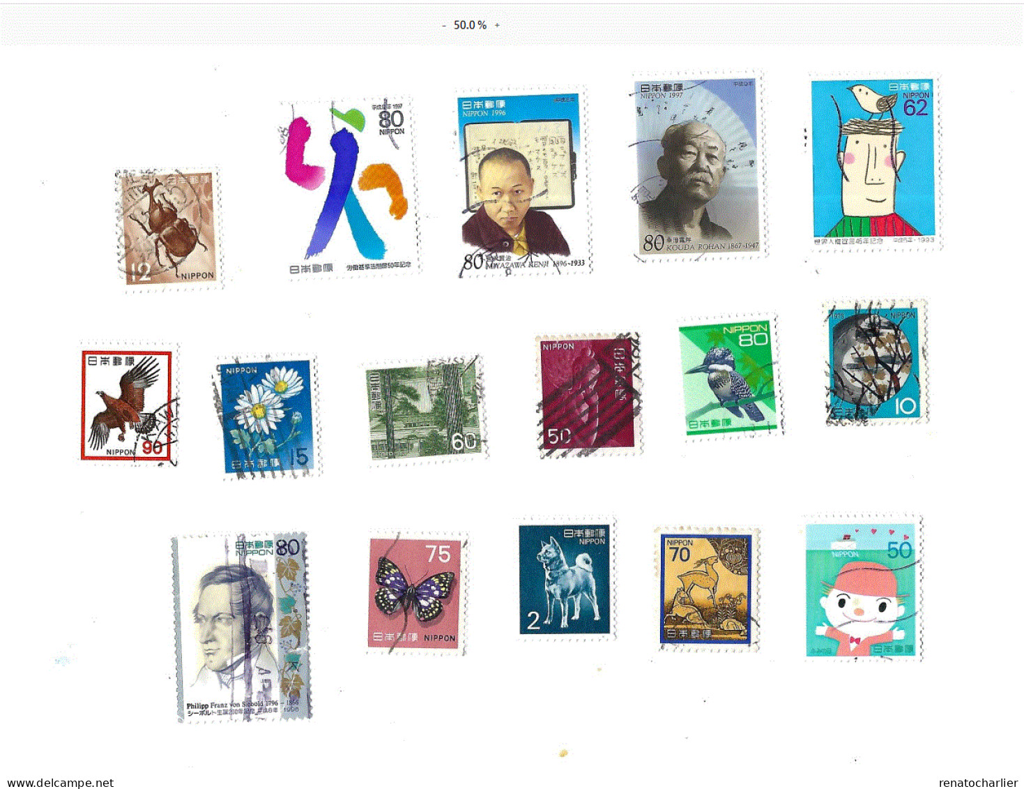 Collection De 60 Timbres Oblitérés - Collections, Lots & Series