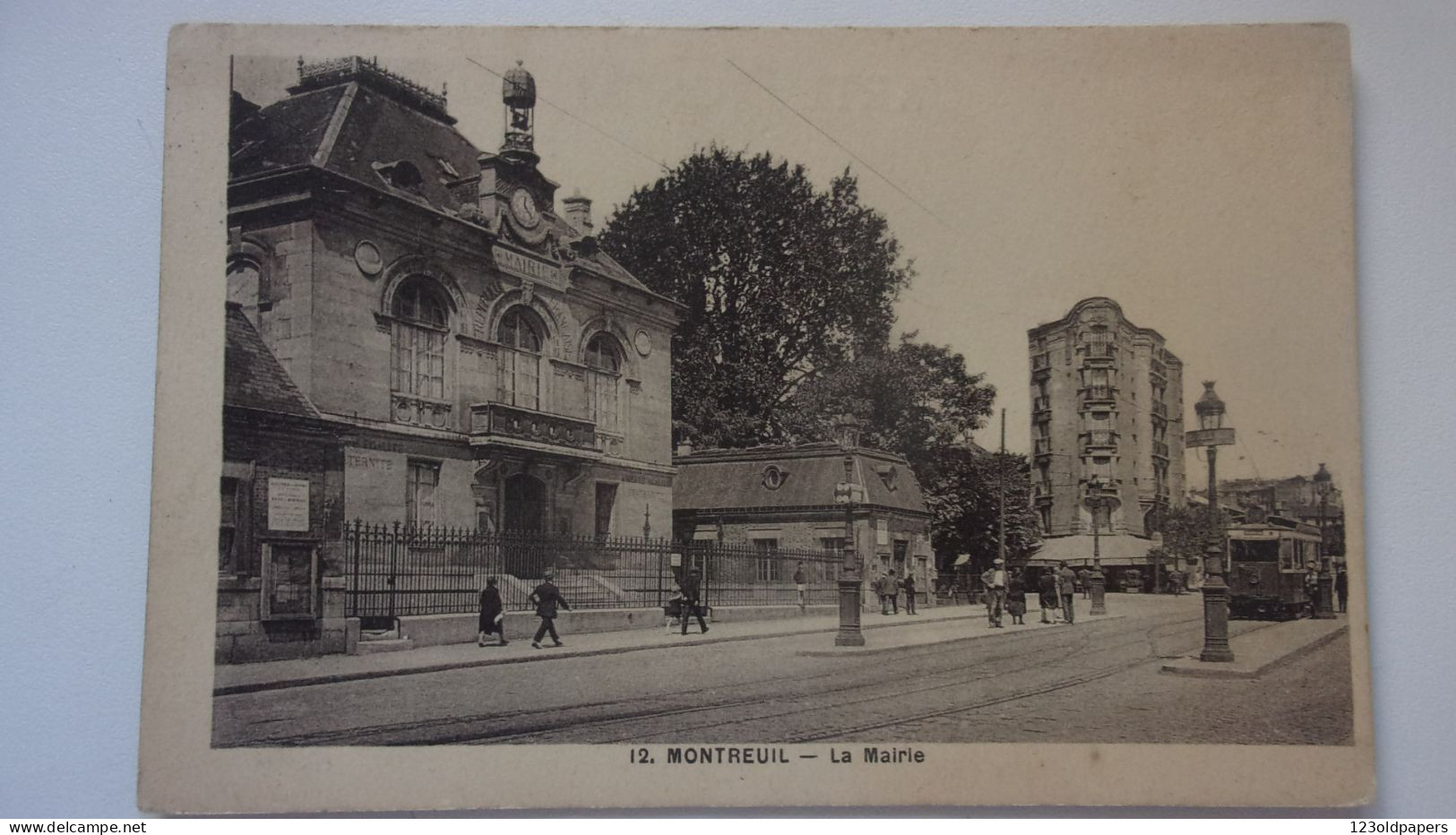 93  MONTREUIL LA MAIRIE TRAMWAY 1933 - Montreuil