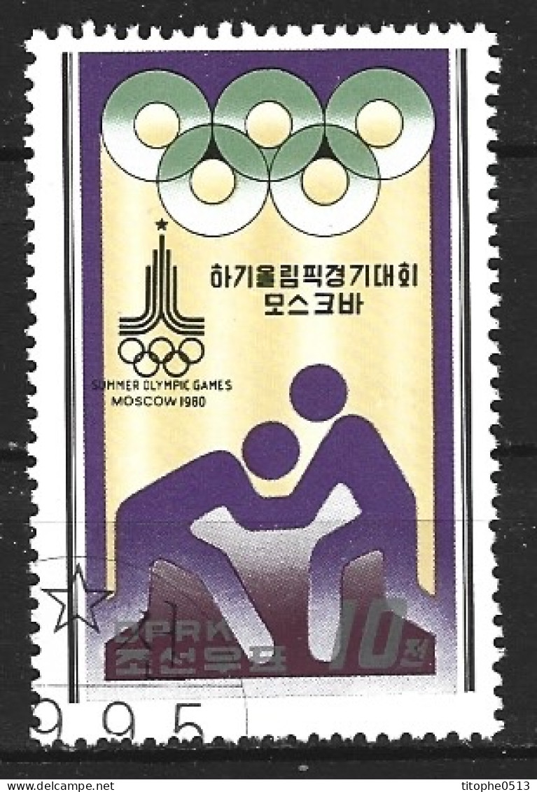 DPR KOREA. Timbre Oblitéré De 1979. Lutte Aux J.O. De Moscou. - Wrestling