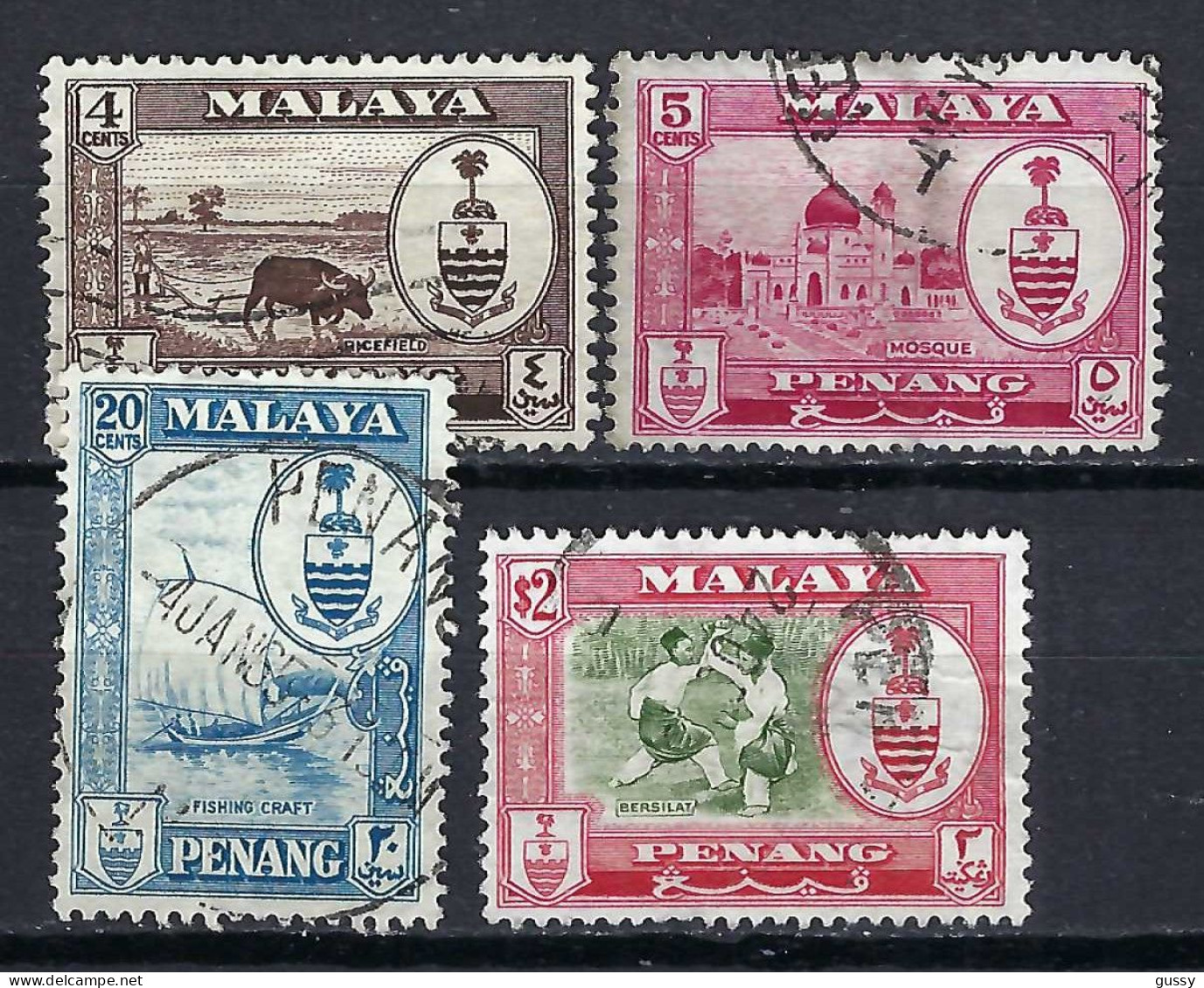 MALAISIE Penang Ca,1955: Lot D' Obl. - Penang