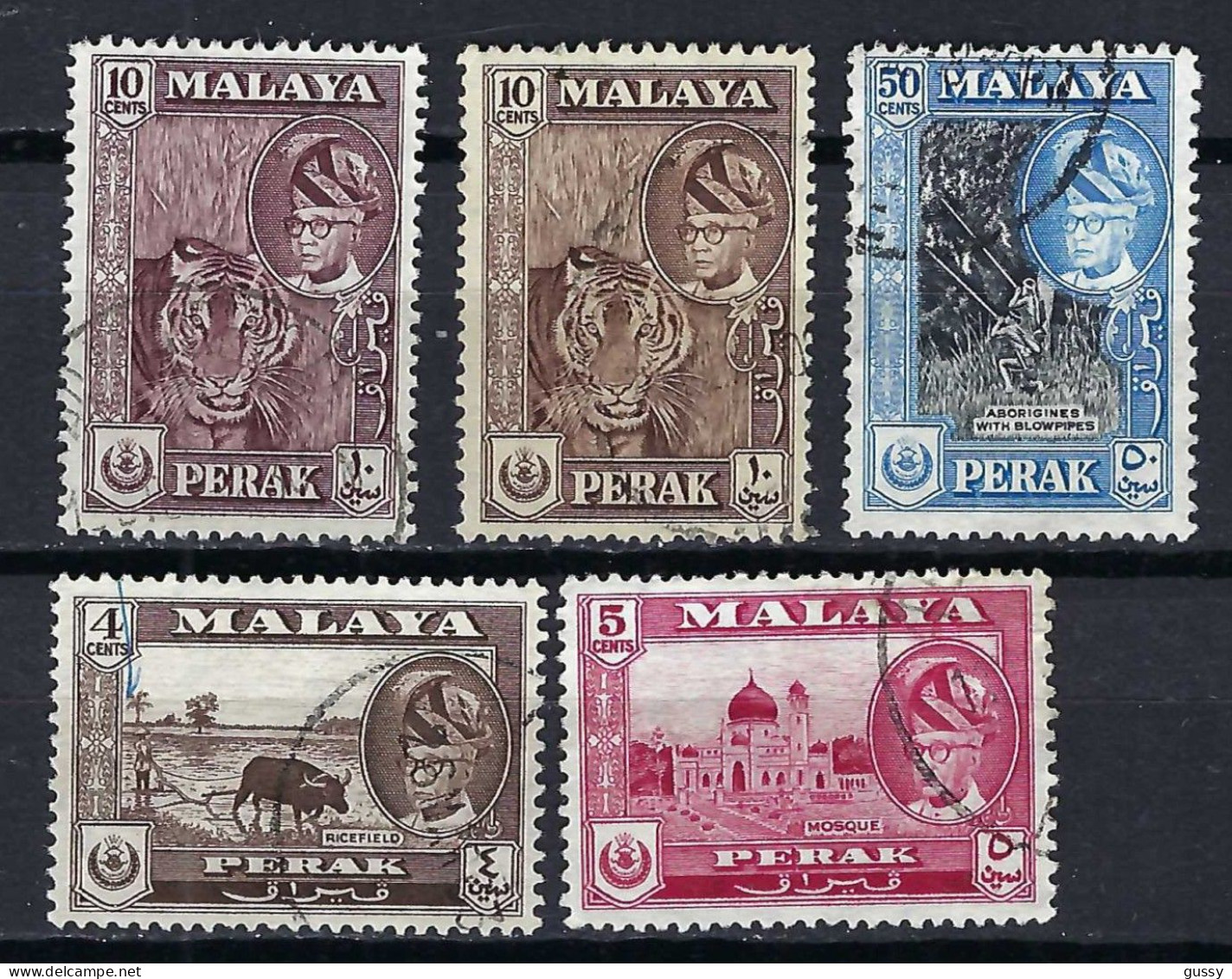 MALAISIE Perak Ca,1955: Lot D' Obl. - Perak