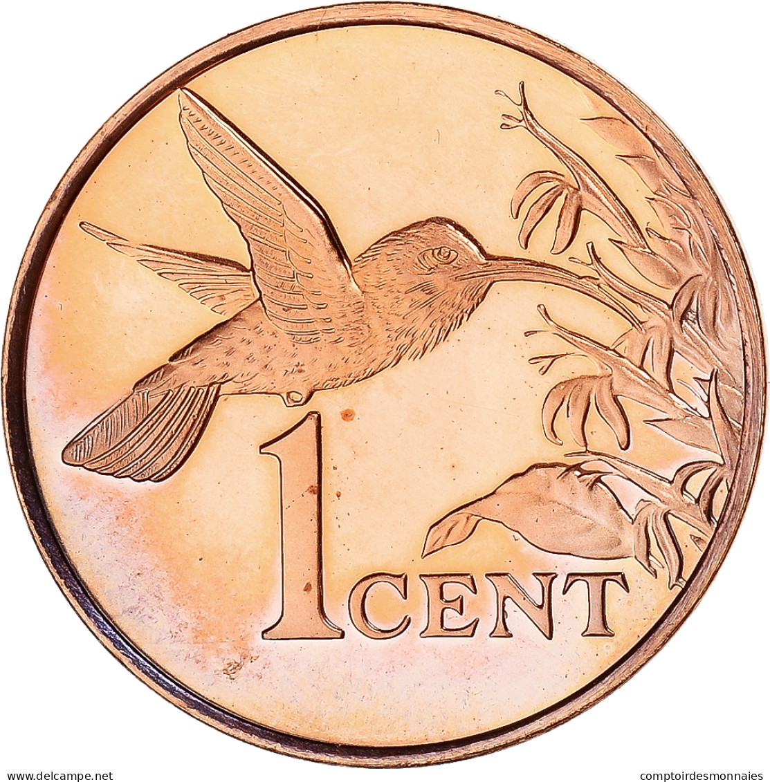 Monnaie, Trinité-et-Tobago, Cent, 1976, BE, FDC, Bronze, KM:29 - Trinité & Tobago