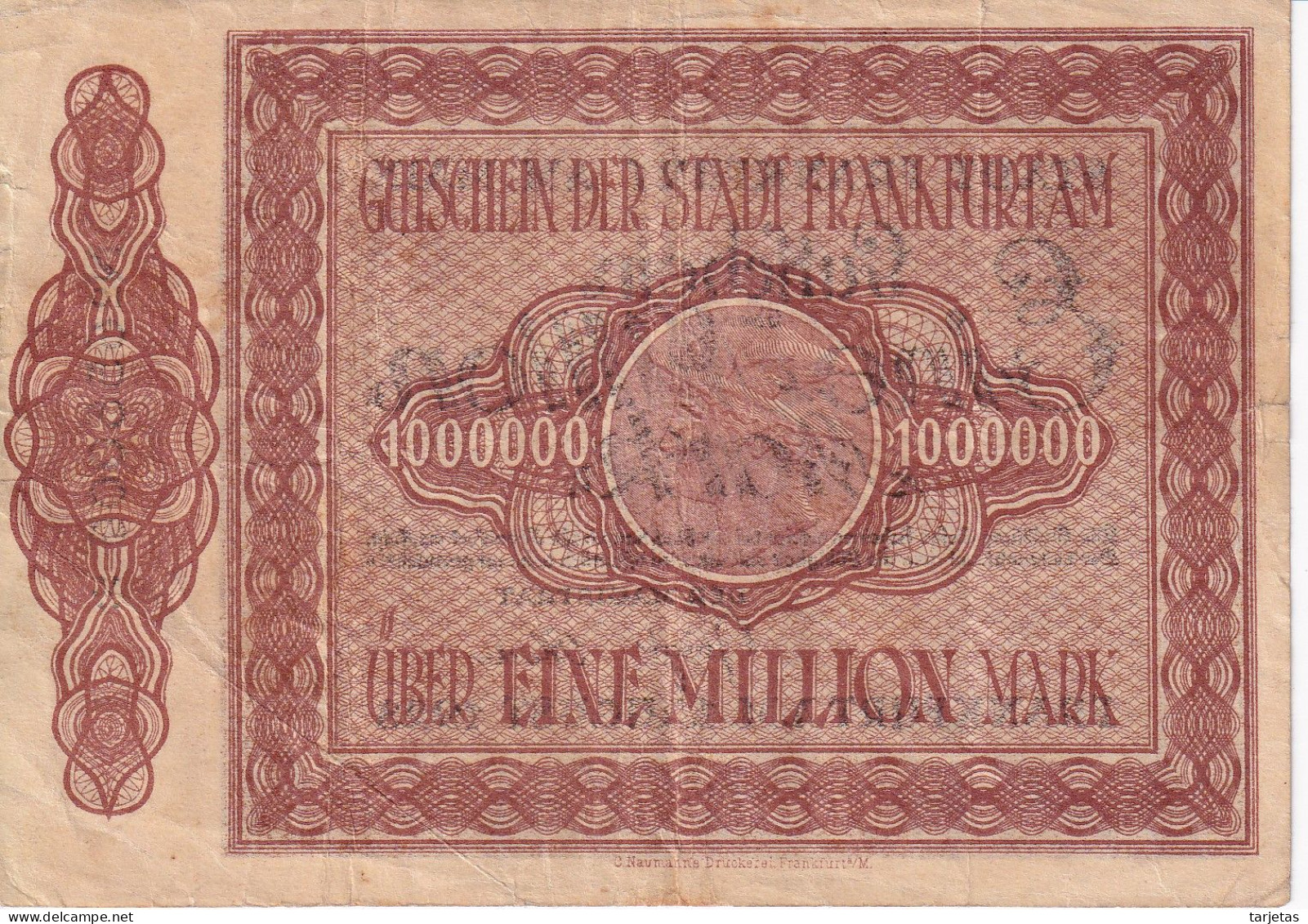 BILLETE DE ALEMANIA DE 1000000 MARK DEL AÑO 1923 (BANKNOTE) - 1 Mio. Mark