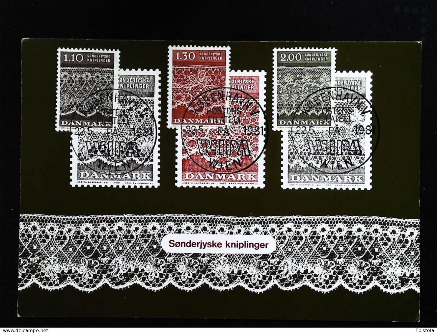 ► 1981 Denmark Danmark SONDERJYSKE KNIPLINGER Maximum Card - Tarjetas – Máximo