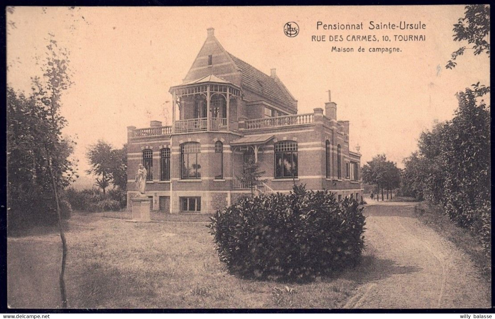 +++ CPA - TOURNAI - Pensionnat Ste Ursule - Rue Des Carmes - Maison De Campagne   // - Tournai