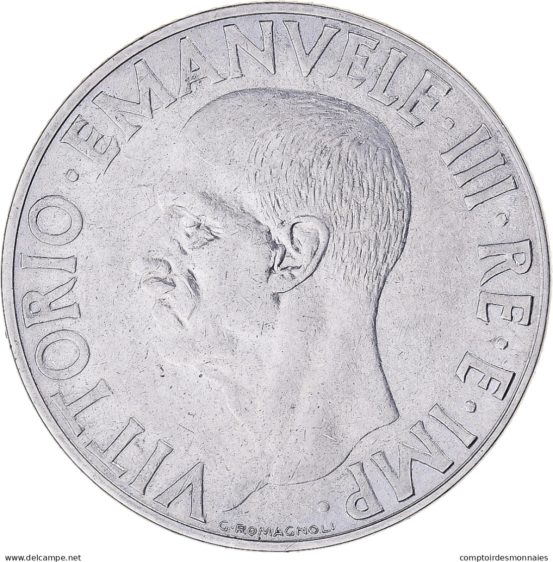 Monnaie, Italie, Lira, 1939, Rome, TTB+, Acmonital (austénitique), KM:77a - 1 Lire
