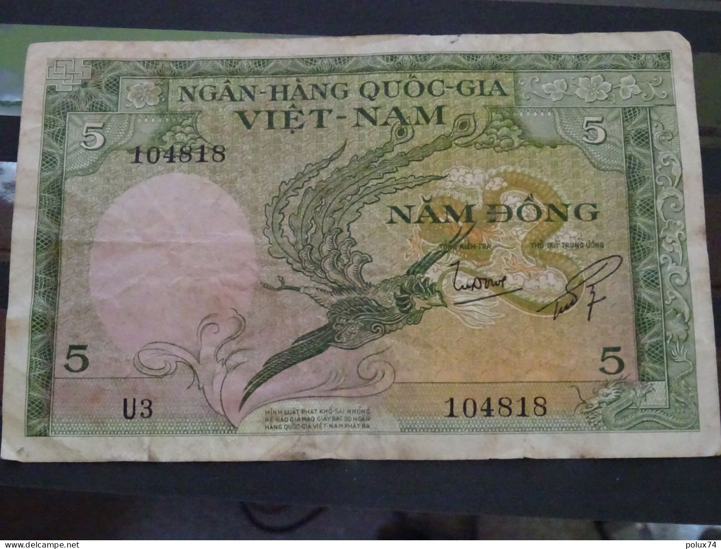 Billet VIET-NAM 5 - Viêt-Nam