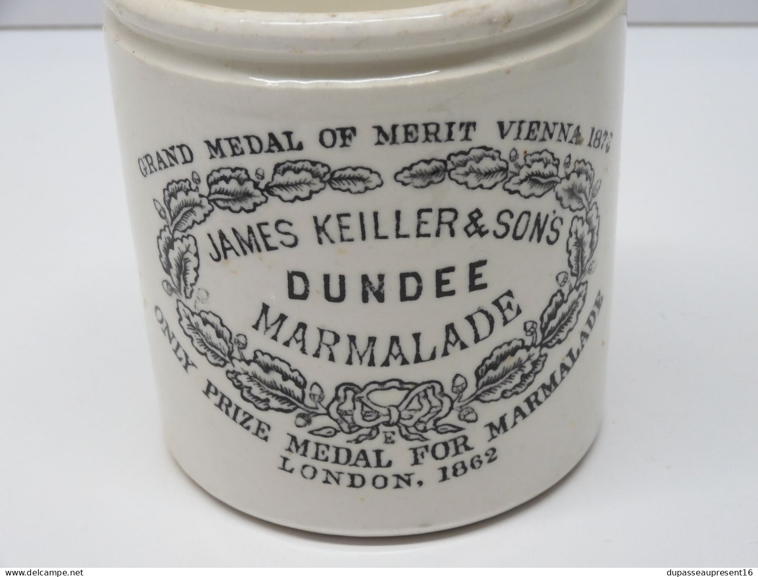 -JOLI POT ANCIEN CERAMIQUE DUNDEE MARMALADE JAMES KEILLER and Son's  E