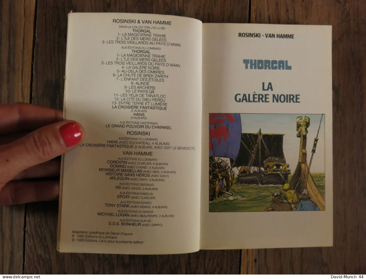 (BD) 2 Thorgal "la galère noire"/"La magicienne trahie" de Roski et Van Hamme. J'ai lu BD. 1989-1987