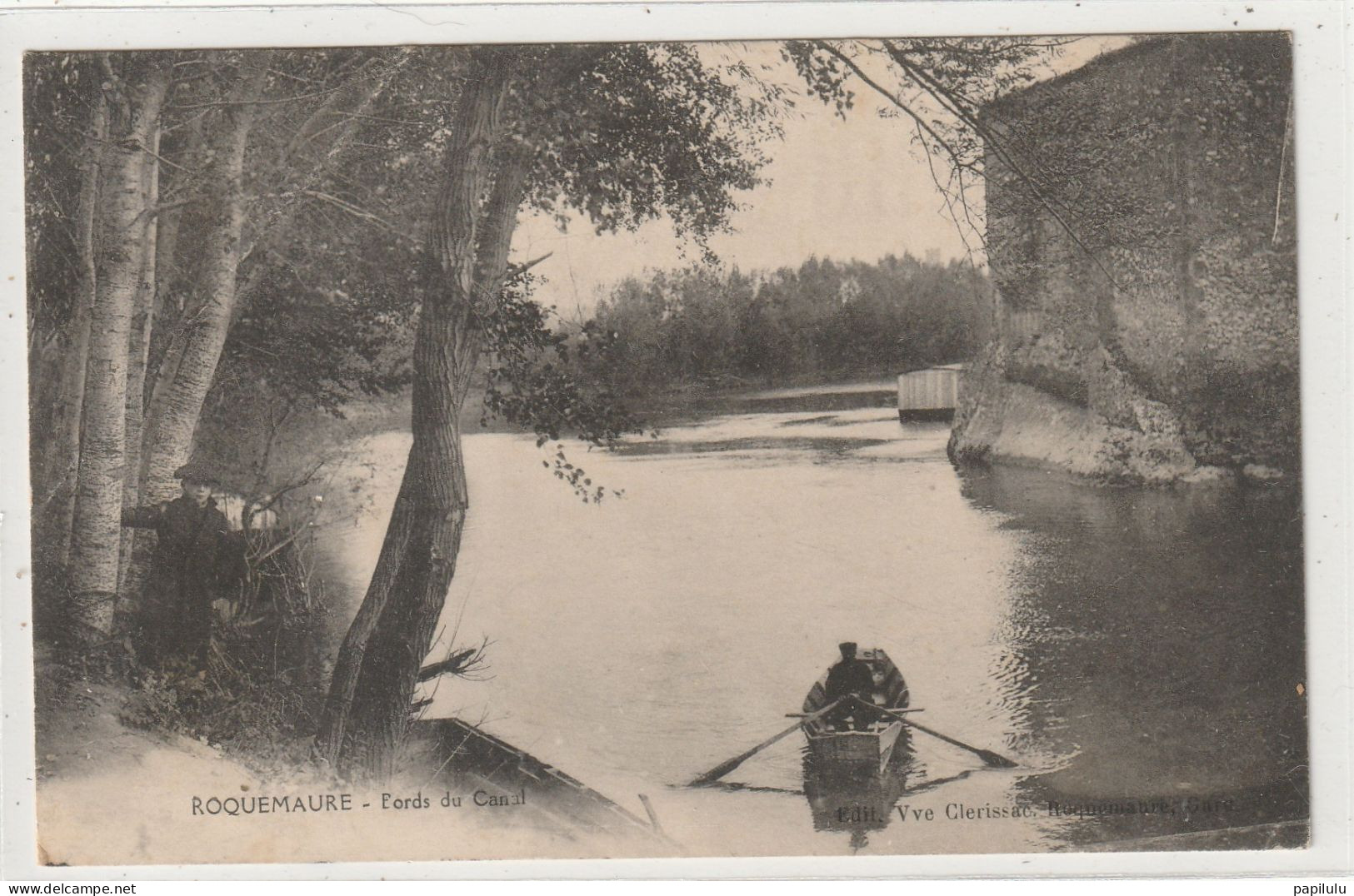 17 DEPT 30 : édit. Vve Clérissac : Roquemaure Bord Du Canal - Roquemaure