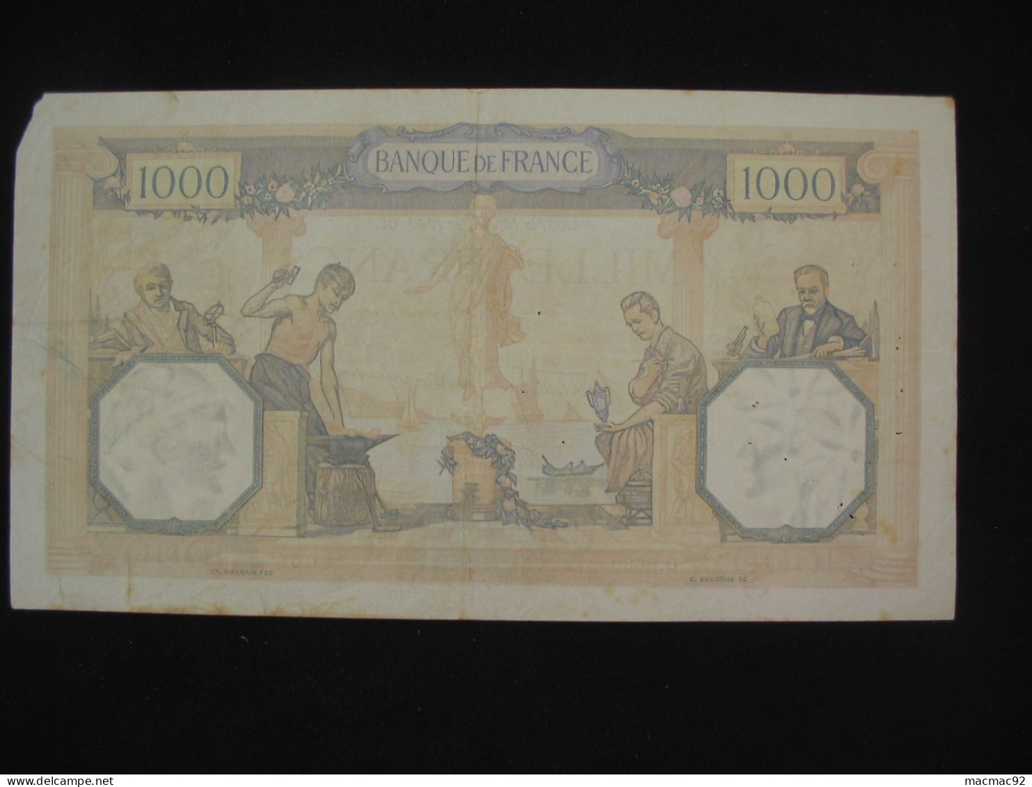 1000 Mille Francs - Céres Et Mercure -18 Janvier 1940  **** EN ACHAT IMMEDIAT **** - 1 000 F 1927-1940 ''Cérès Et Mercure''