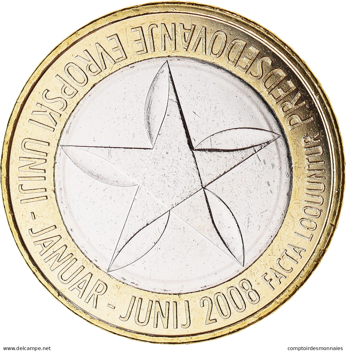 Slovénie, 3 Euro, 2008, Special Unc., FDC, Bimétallique, KM:81 - Slovénie