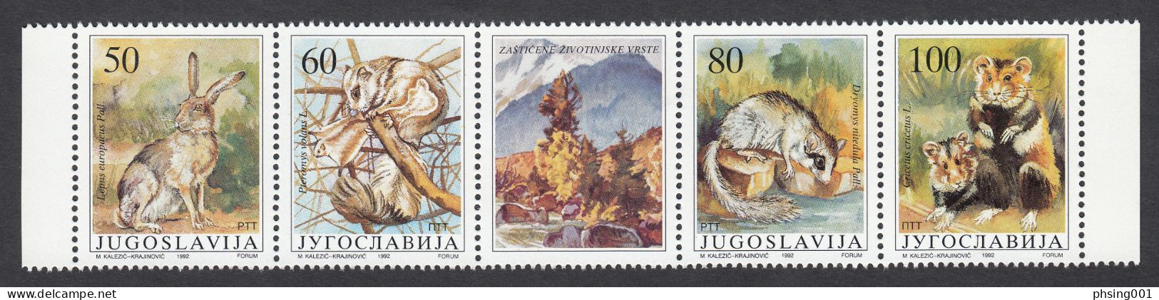 Yugoslavia 1992 Europa Columbus Olympic Games Barcelona Soccer Fauna Cats Birds Pelicans Trains Complete Year MNH - Años Completos