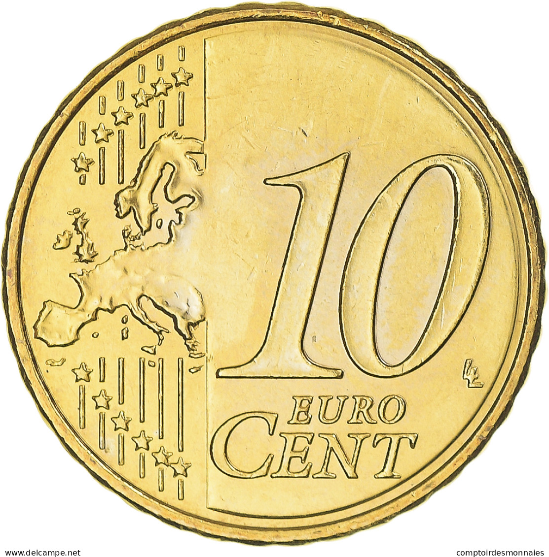 Malte, 10 Euro Cent, 2008, Paris, TTB, Laiton, KM:128 - Malta