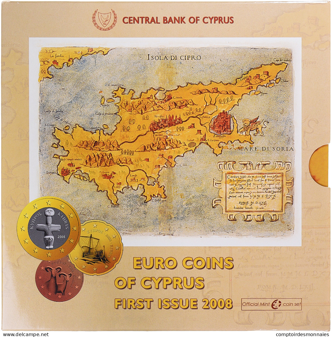 Chypre, Coffret, 2008, 8  Monnaies BU, FDC - Chypre