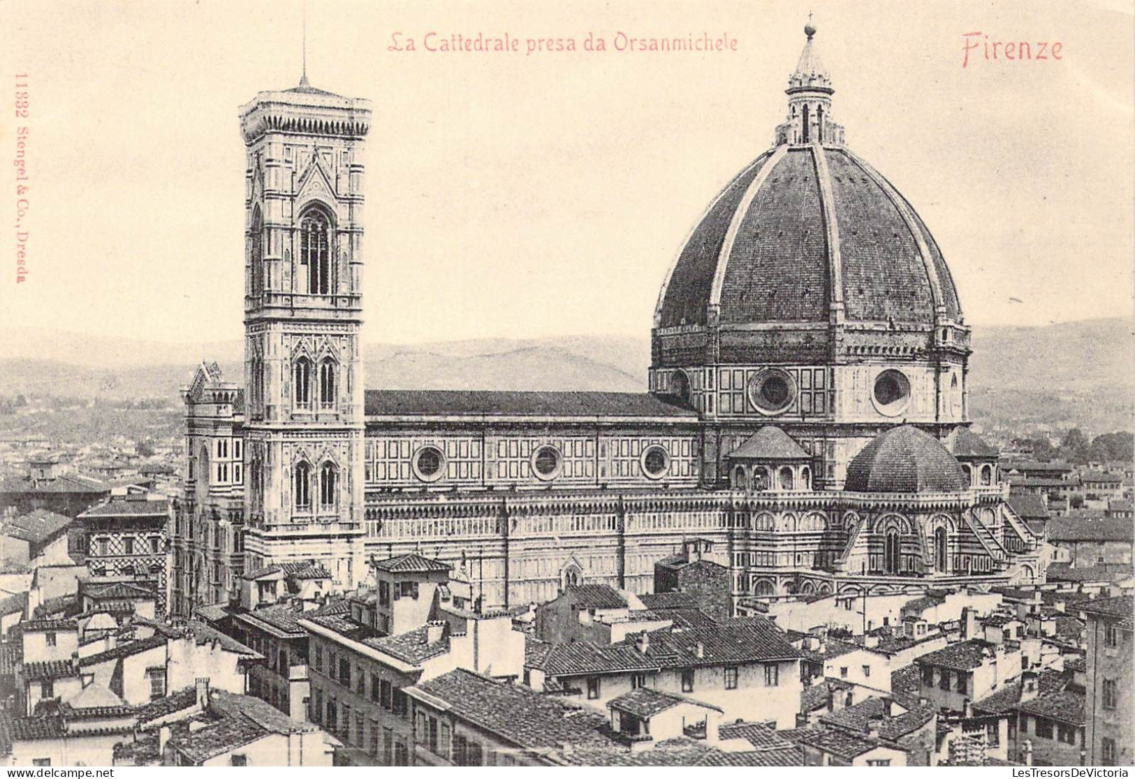 ITALIE - Firenze - La Cattedrale Presa Da Orsanmichele - Carte Postale Ancienne - Firenze (Florence)
