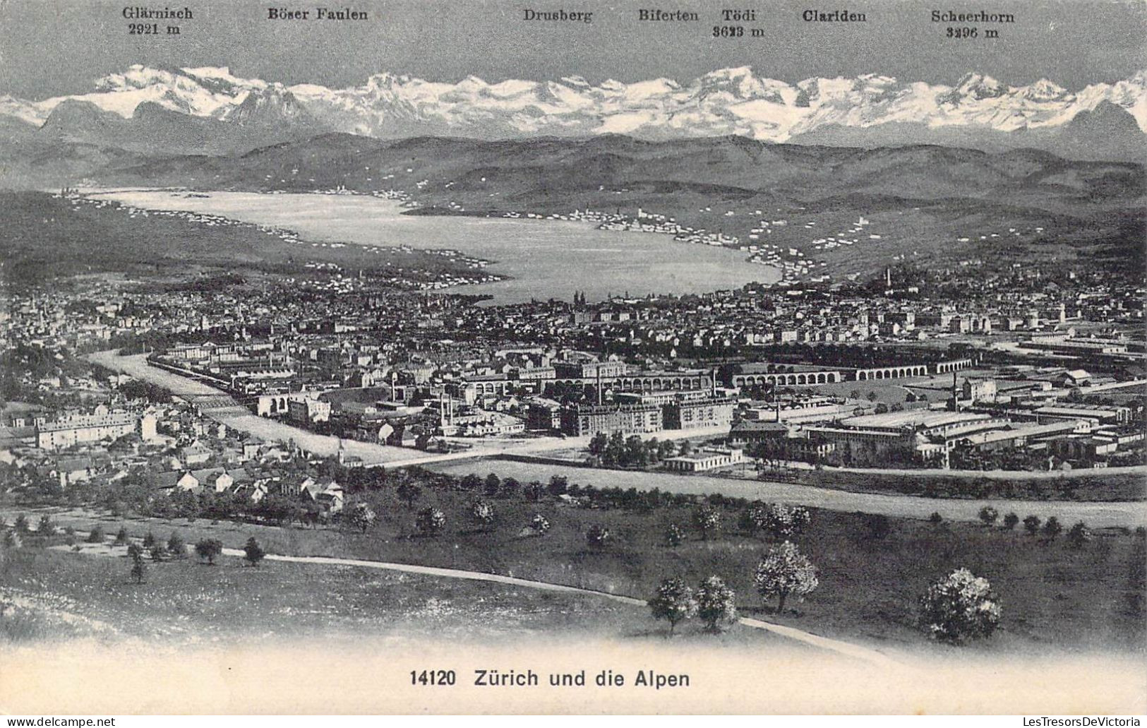 SUISSE - Zurich Und Die Alpen - Carte Postale Ancienne - Zürich