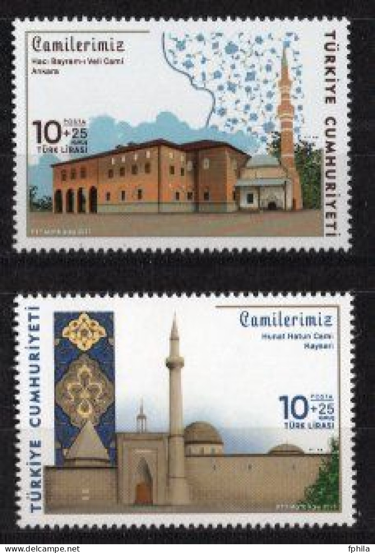 2023 TURKEY MOSQUES MNH ** - Moschee E Sinagoghe