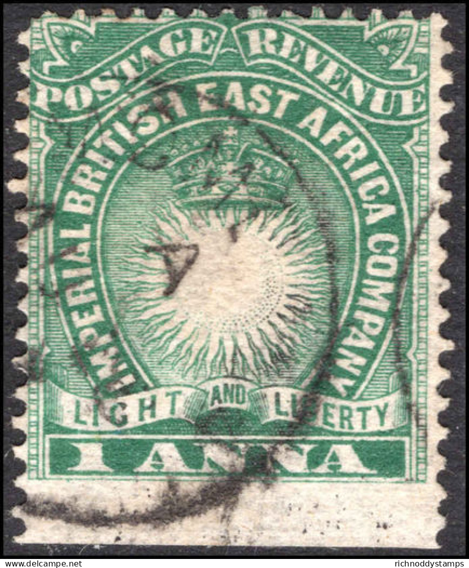 British East Africa 1890-95 1a Blue Green Fine Used. - Britisch-Ostafrika