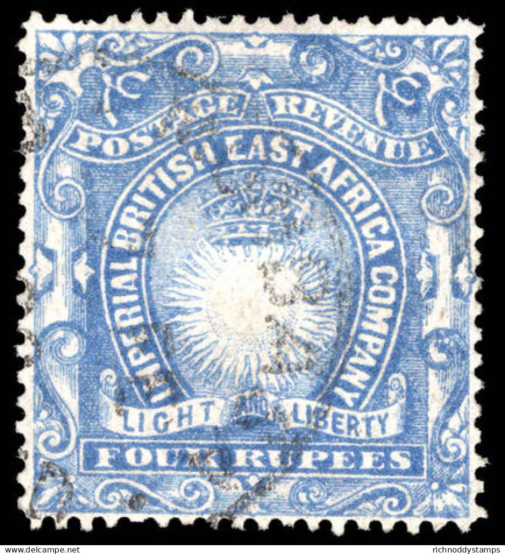 British East Africa 1890-95 4r Ultramarine Fine Used. - Afrique Orientale Britannique