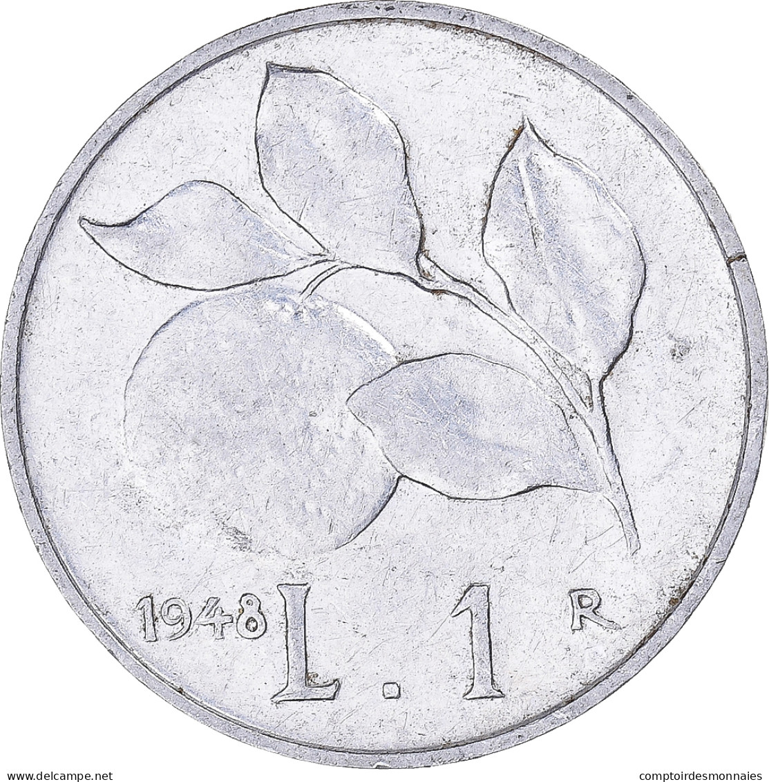 Monnaie, Italie, Lira, 1948, Rome, TTB, Aluminium, KM:87 - 1 Lira