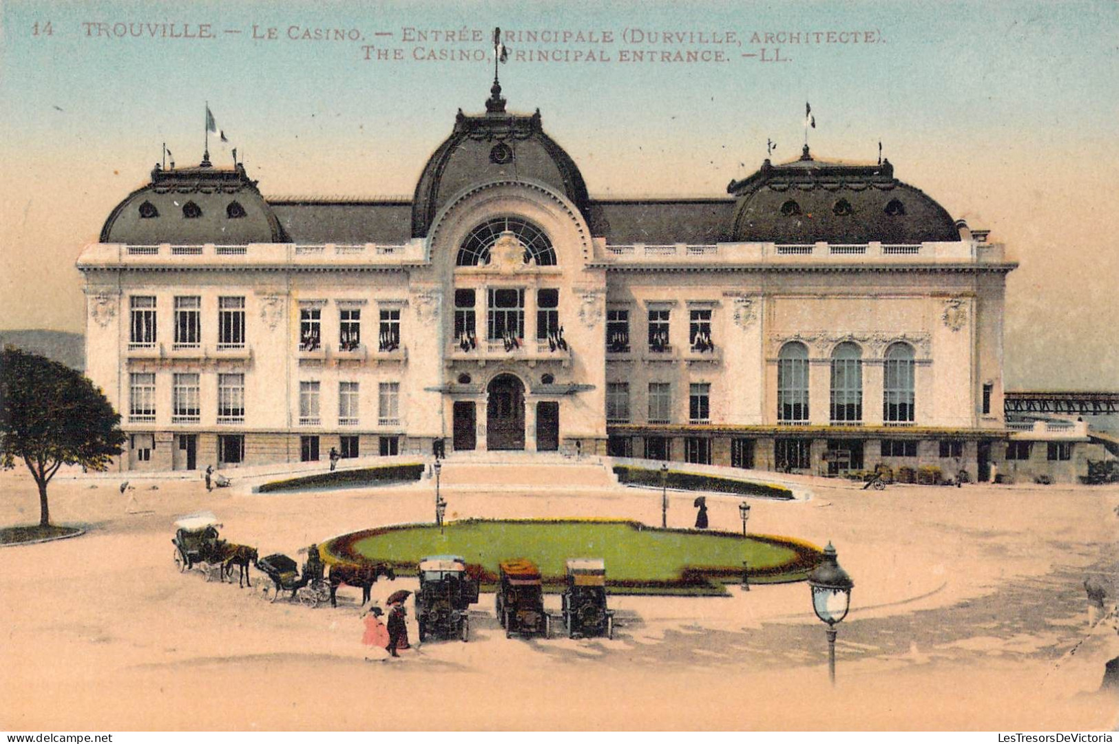 FRANCE - 14 - Trouville - Le Casino - Entrée Principale - Carte Postale Ancienne - Trouville