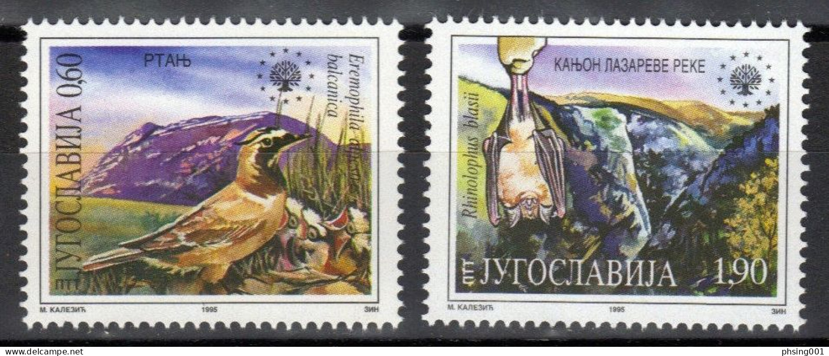 Yugoslavia 1995, Europa, Frogs, Flowers, Airplanes, Chess, Complete Year, MNH