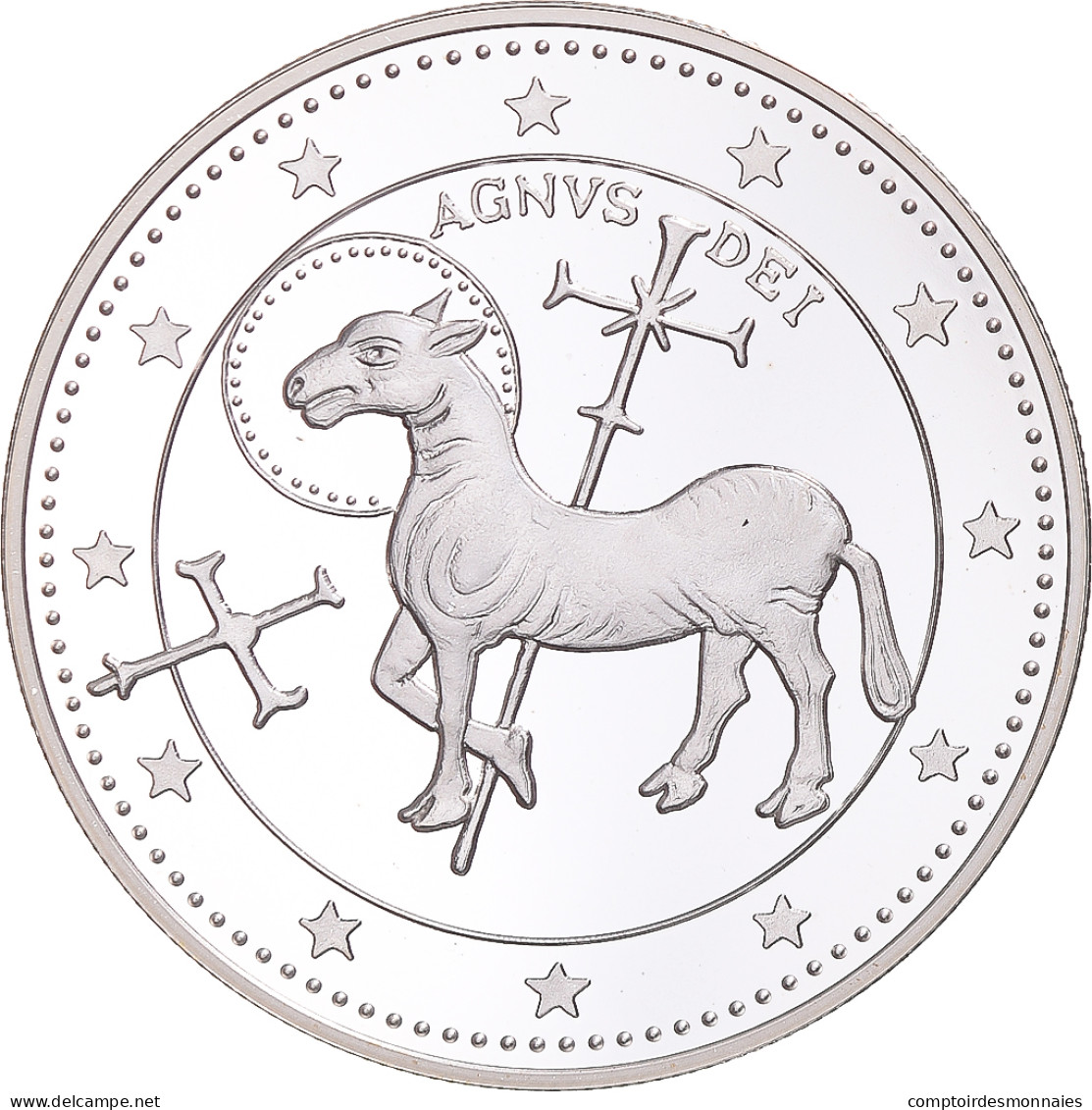 Monnaie, Andorre, Agnus Dei, 10 Diners, 1995, BE, FDC, Argent, KM:114 - Andorra