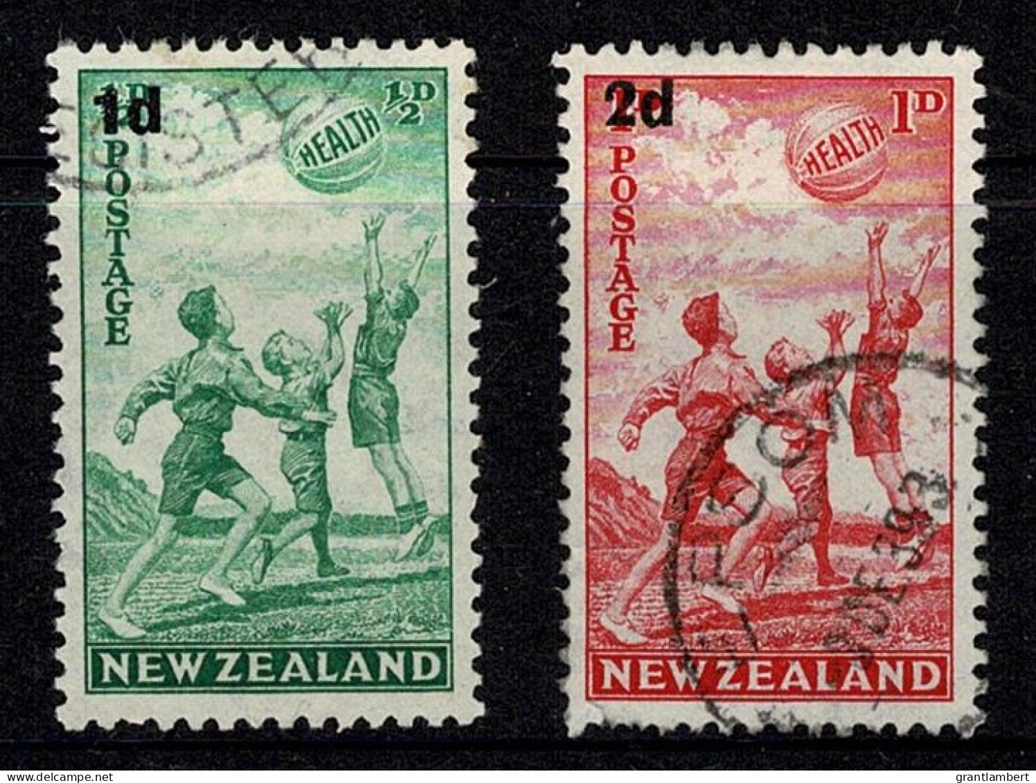 New Zealand 1939 Health Surcharges  Set Of 2 Used - Gebruikt