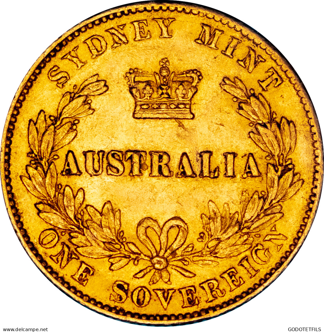 Australie Souverain Victoria Buste Jeune 1868 Sydney - 1 Sovereign