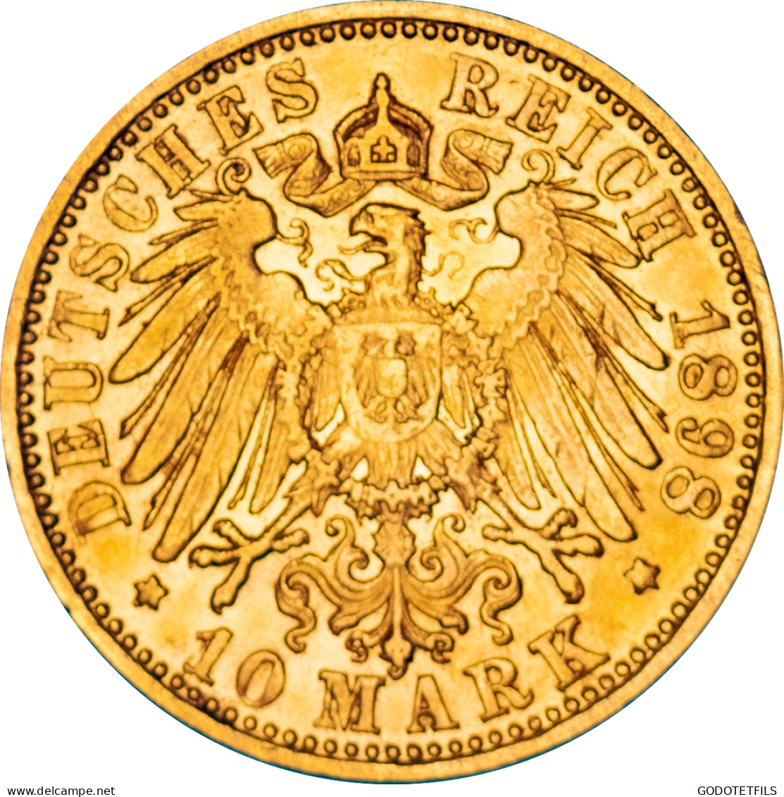 Allemagne 10 Mark Guillaume II 1898 Stuttgart - 5, 10 & 20 Mark Or