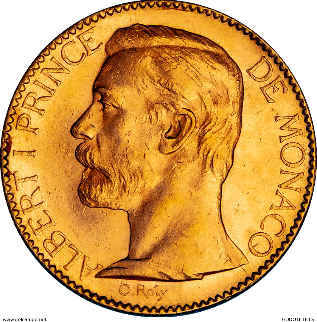 Monaco - 100 Francs Or Albert 1er 1891 Paris - 1819-1922 Onorato V, Carlo III, Alberto I