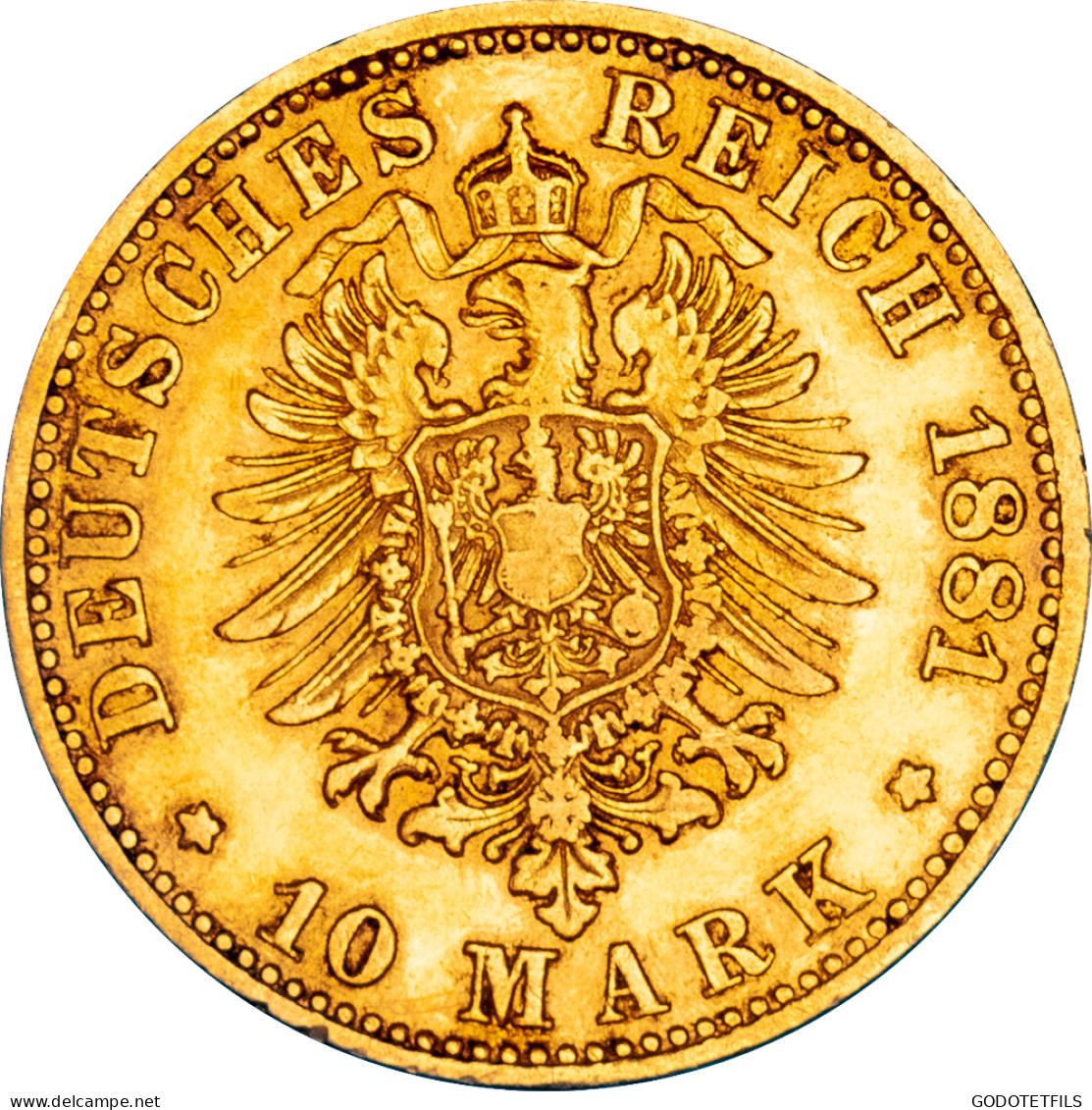 Royaume De Saxe - 10 Mark Albert - 1881 Dresde - 5, 10 & 20 Mark Gold