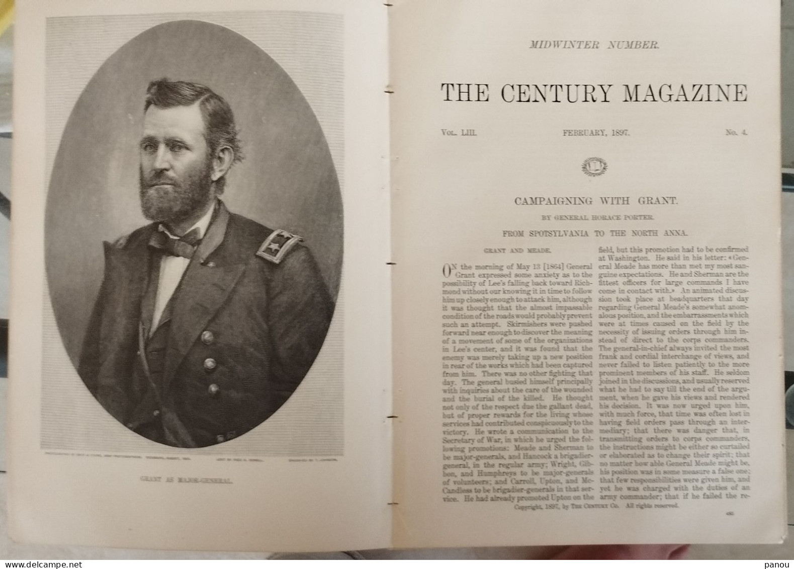 THE CENTURY MAGAZINE, 1897. GRANT. NEW YORK. COPENHAGEN. VENICE. BEDOUINS ARABS - Sonstige & Ohne Zuordnung