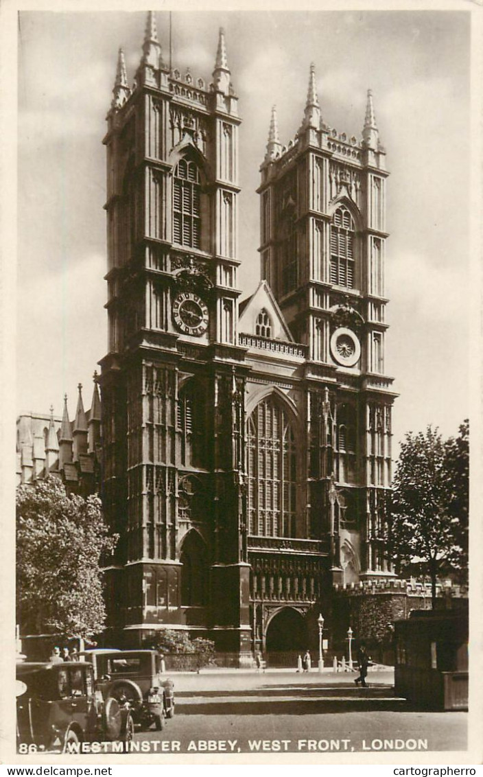 England London Westminster Abbey West Side View - Westminster Abbey