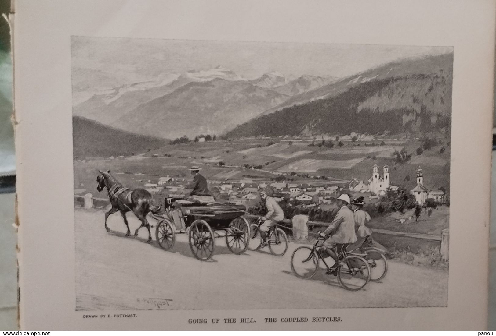 THE CENTURY MAGAZINE, 1897. WHEELING IN TYROLEAN VALLEYS TYROL TIROL TIROLO. SCULPTOR GEORGE GREY BARNARD - Andere & Zonder Classificatie