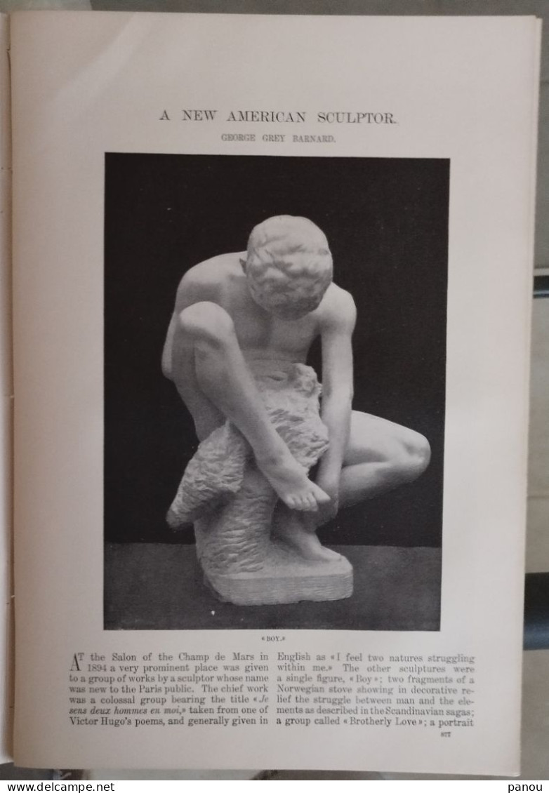 THE CENTURY MAGAZINE, 1897. WHEELING IN TYROLEAN VALLEYS TYROL TIROL TIROLO. SCULPTOR GEORGE GREY BARNARD - Sonstige & Ohne Zuordnung