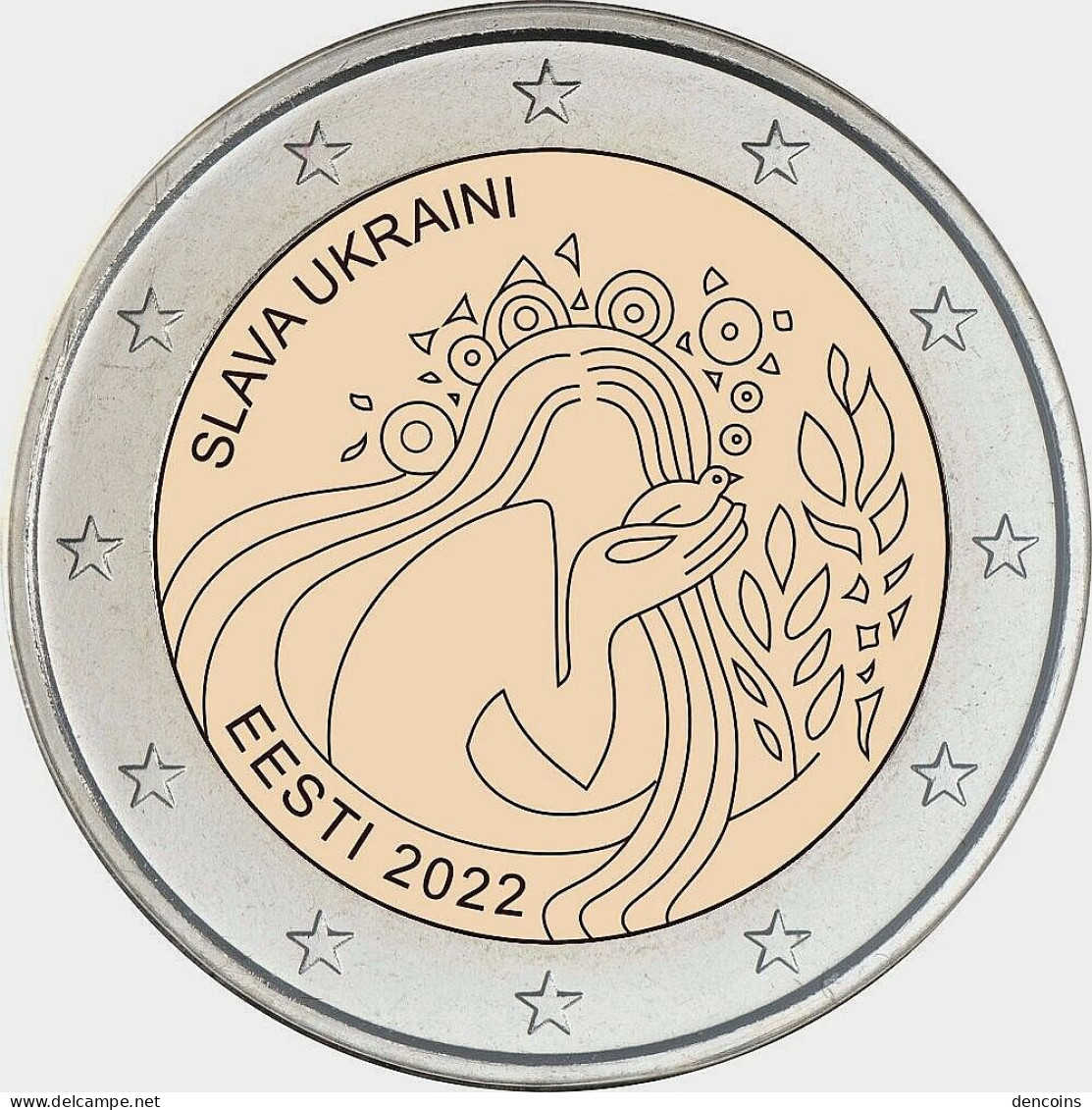 2 Euro ESTONIA 2022 UCRANIA UKRAINE - EESTI - UNC - SIN CIRCULAR - NEW 2€ - Estonia