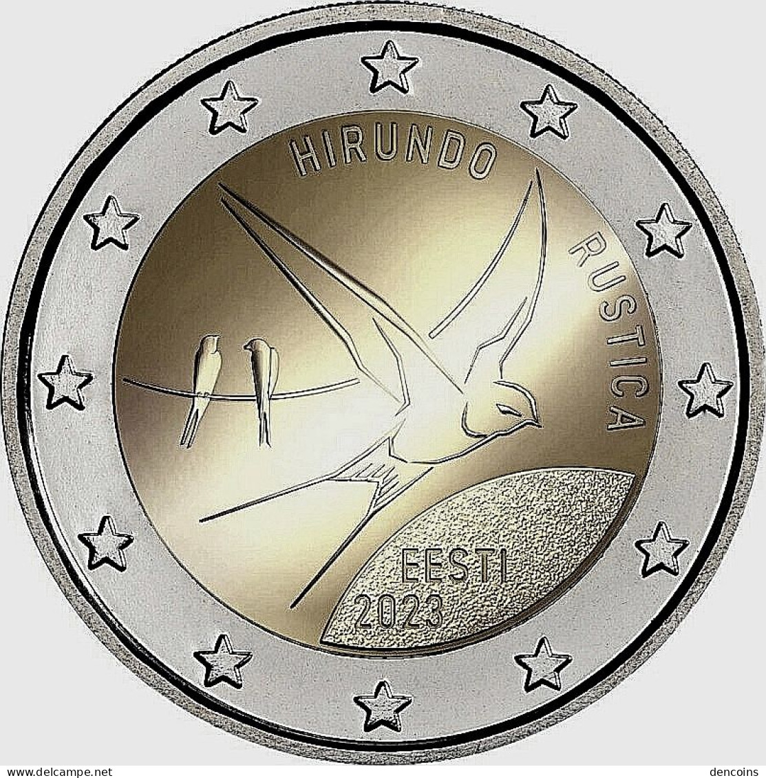 2 Euro ESTONIA 2023 GOLONDRINA SWALLOW - EESTI - UNC - SIN CIRCULAR - NEW 2€ - Estonie