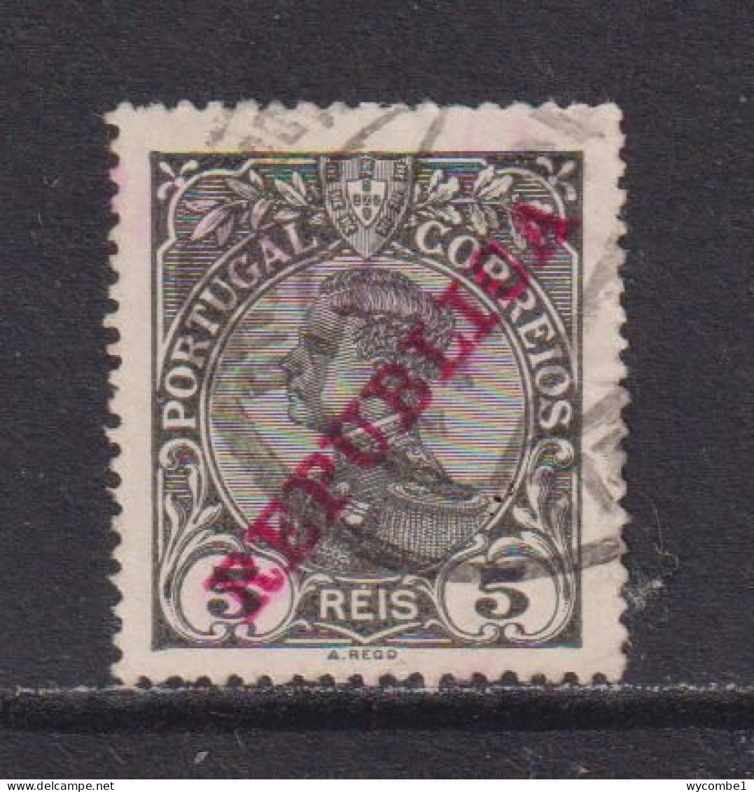 PORTUGAL - 1910  Republica 5r Used As Scan - Used Stamps