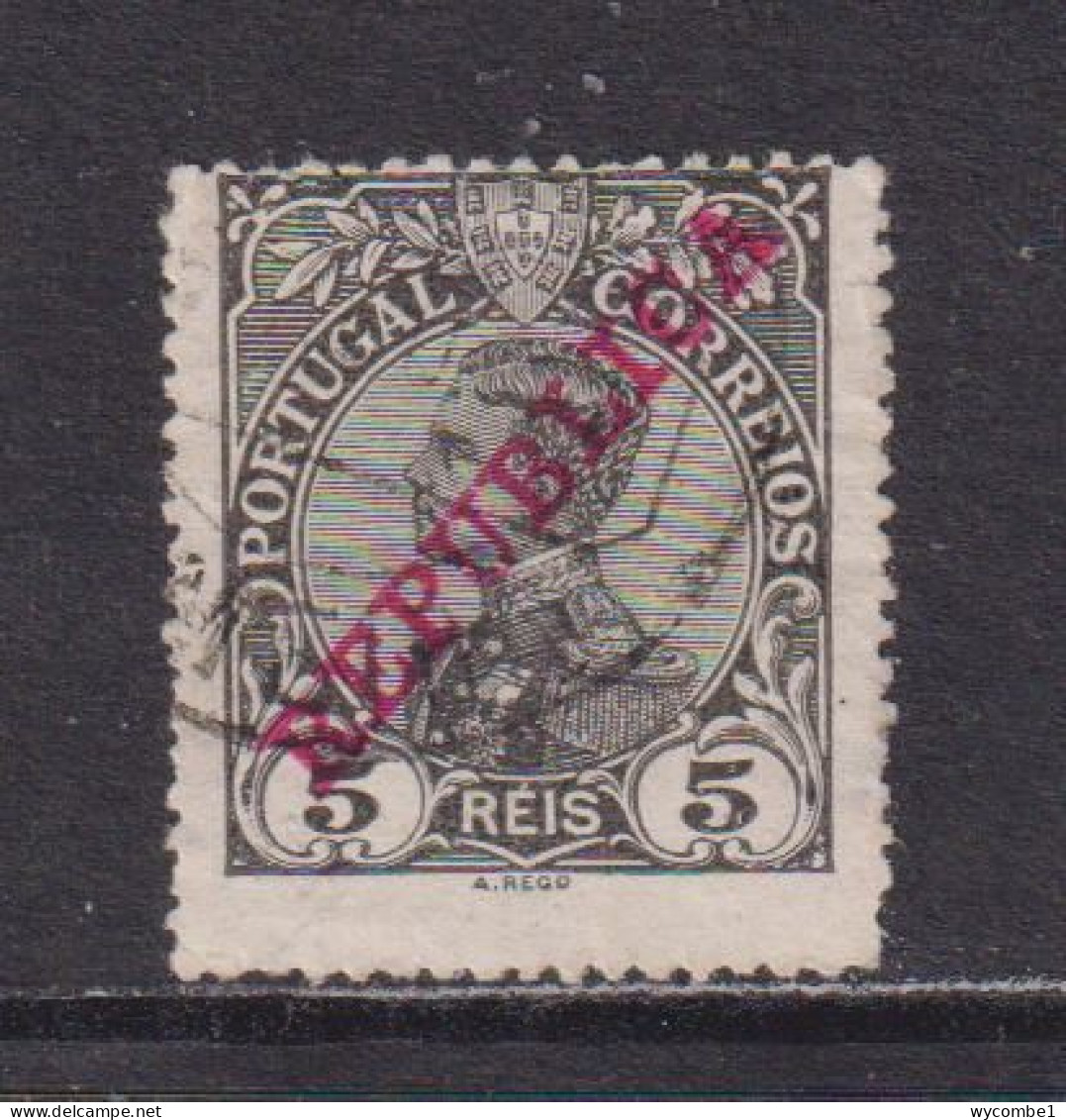 PORTUGAL - 1910  Republica 5r Used As Scan - Used Stamps