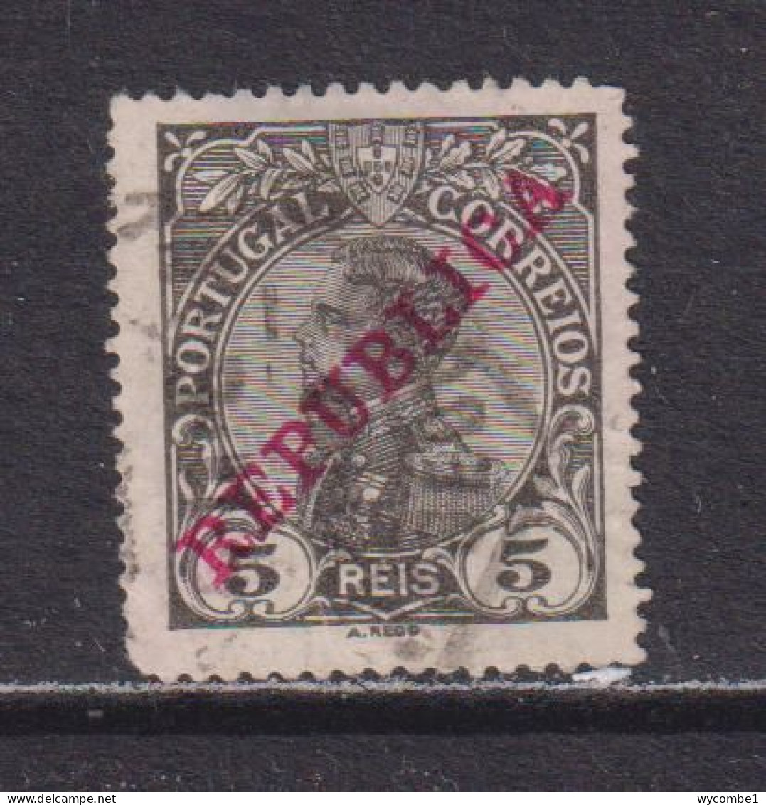 PORTUGAL - 1910  Republica 5r Used As Scan - Used Stamps